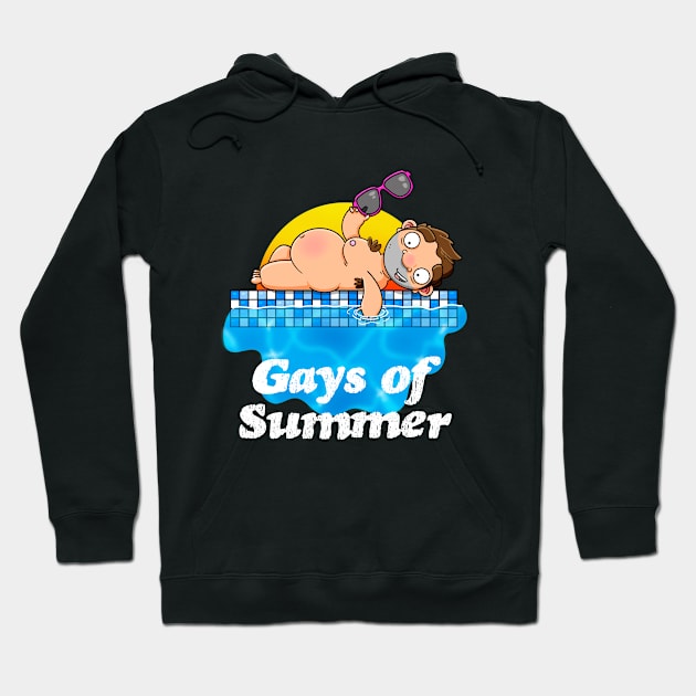 Gays of Summer Sunbathing Hoodie by LoveBurty